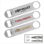 HST71128T Thin Paddle Style Stainless Steel Bottle Opener With Custom Imprint